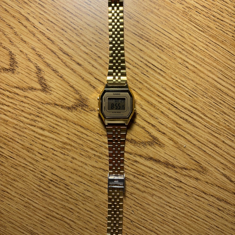 Casio Gold-Tone Digital Timepiece